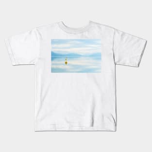 Peaceful Sky and Mountain Reflections on Skaha Lake Kids T-Shirt